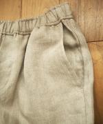LINEN TWILL EASY WIDE PANTS