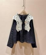 batten collar parts blouse