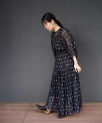 floret jacquard blouse