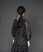 floret jacquard blouse