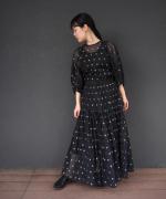 floret jacquard skirt