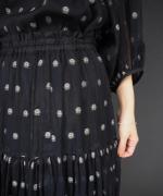 floret jacquard skirt