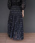 floret jacquard skirt