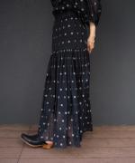 floret jacquard skirt