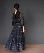 floret jacquard skirt