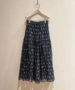 floret jacquard skirt