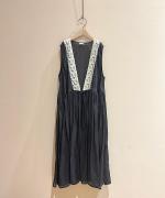 tulle lace ramie dress