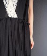 tulle lace ramie dress