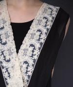 tulle lace ramie dress