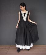 tulle lace ramie dress