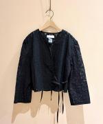 reverse applique jacket