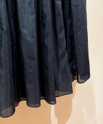 cotton silk gathers skirt