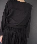 botanical cut jacquard skirt