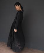 botanical cut jacquard skirt