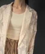 botanical cut jacquard jacket