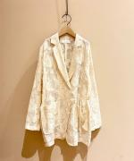 botanical cut jacquard jacket