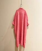 3/4 SLV Long Gather Dress
