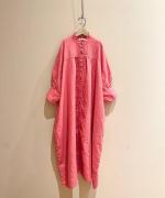 3/4 SLV Long Gather Dress