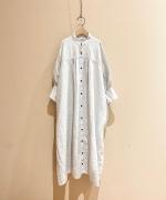 3/4 SLV Long Gather Dress