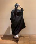 3/4 SLV Long Gather Dress