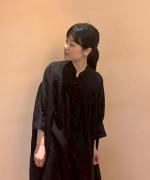 3/4 SLV Long Gather Dress