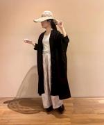 3/4 SLV Long Gather Dress