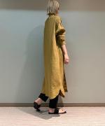 LINEN URBAN FRILL ONE PIECE