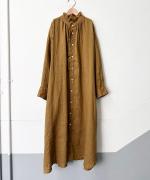 LINEN URBAN FRILL ONE PIECE