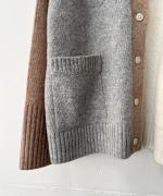 TASMANIA RAM CRAZYPATTERN KNIT CARDIGAN 