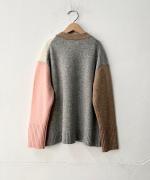 TASMANIA RAM CRAZYPATTERN KNIT CARDIGAN 