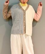 TASMANIA RAM CRAZYPATTERN KNIT CARDIGAN 