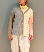 TASMANIA RAM CRAZYPATTERN KNIT CARDIGAN 