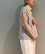 TASMANIA RAM CRAZYPATTERN KNIT CARDIGAN 