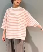 UTILITY DOLMAN SLEEVE DERAVE BORDER T-SH