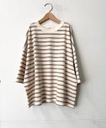 UTILITY DOLMAN SLEEVE DERAVE BORDER T-SH