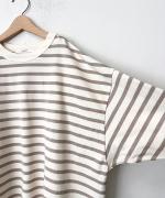 UTILITY DOLMAN SLEEVE DERAVE BORDER T-SH