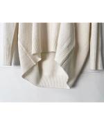 SQUARE WIDE KNIT TURTLE PULL OVER