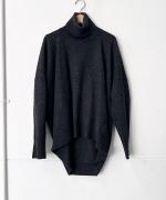 SQUARE WIDE KNIT TURTLE PULL OVER