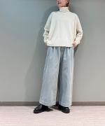 SQUARE WIDE KNIT TURTLE PULL OVER