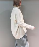 SQUARE WIDE KNIT TURTLE PULL OVER