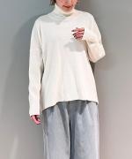 SQUARE WIDE KNIT TURTLE PULL OVER