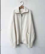 SQUARE WIDE KNIT ZIP PULL OVER