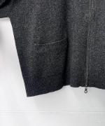 SQUARE WIDE KNIT ZIP PULL OVER