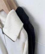 SQUARE WIDE KNIT ZIP PULL OVER