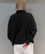 SQUARE WIDE KNIT ZIP PULL OVER