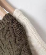 ANONYMOUS ARAN KNIT 2WAY WIDE VEST