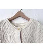 ANONYMOUS ARAN KNIT 2WAY WIDE VEST
