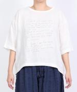 リユールリネンプリント 5分袖