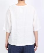 リユールリネンプリント 5分袖