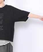 リユールリネンプリント 5分袖